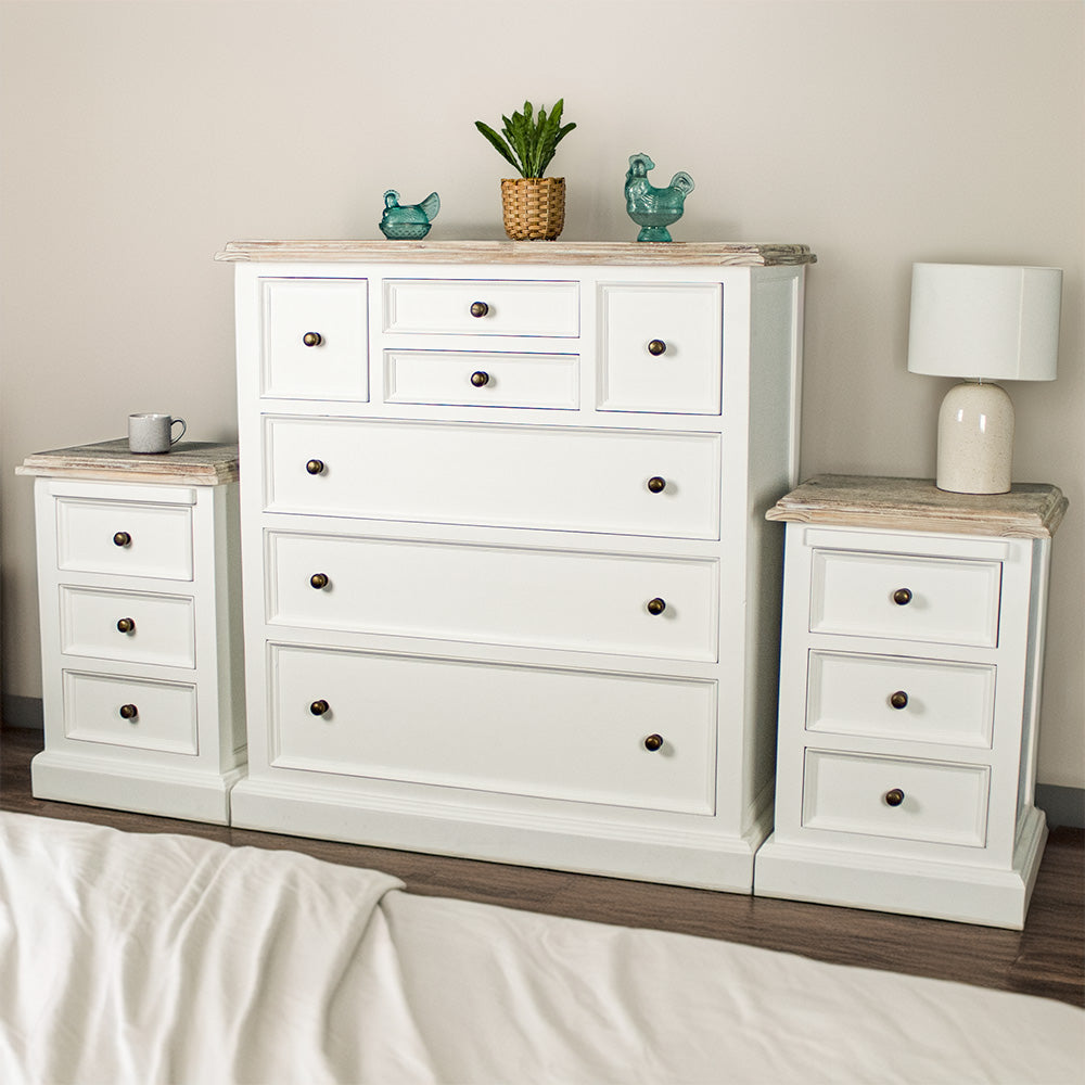 Biarritz 3 Piece Bedroom Suite With Tallboy