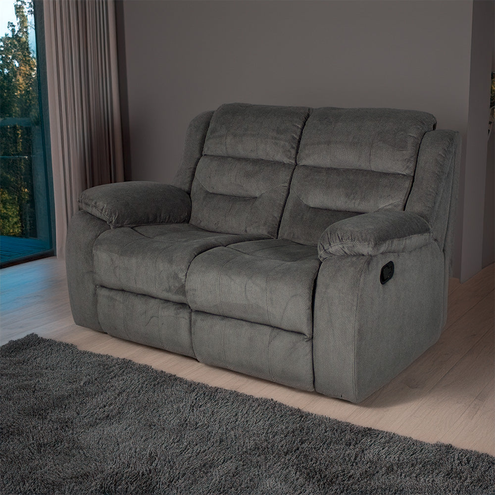 Costanza 2-Seater Recliner Sofa (Grey)