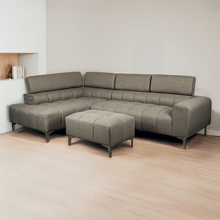 Lucca Chaise Lounge with Ottoman