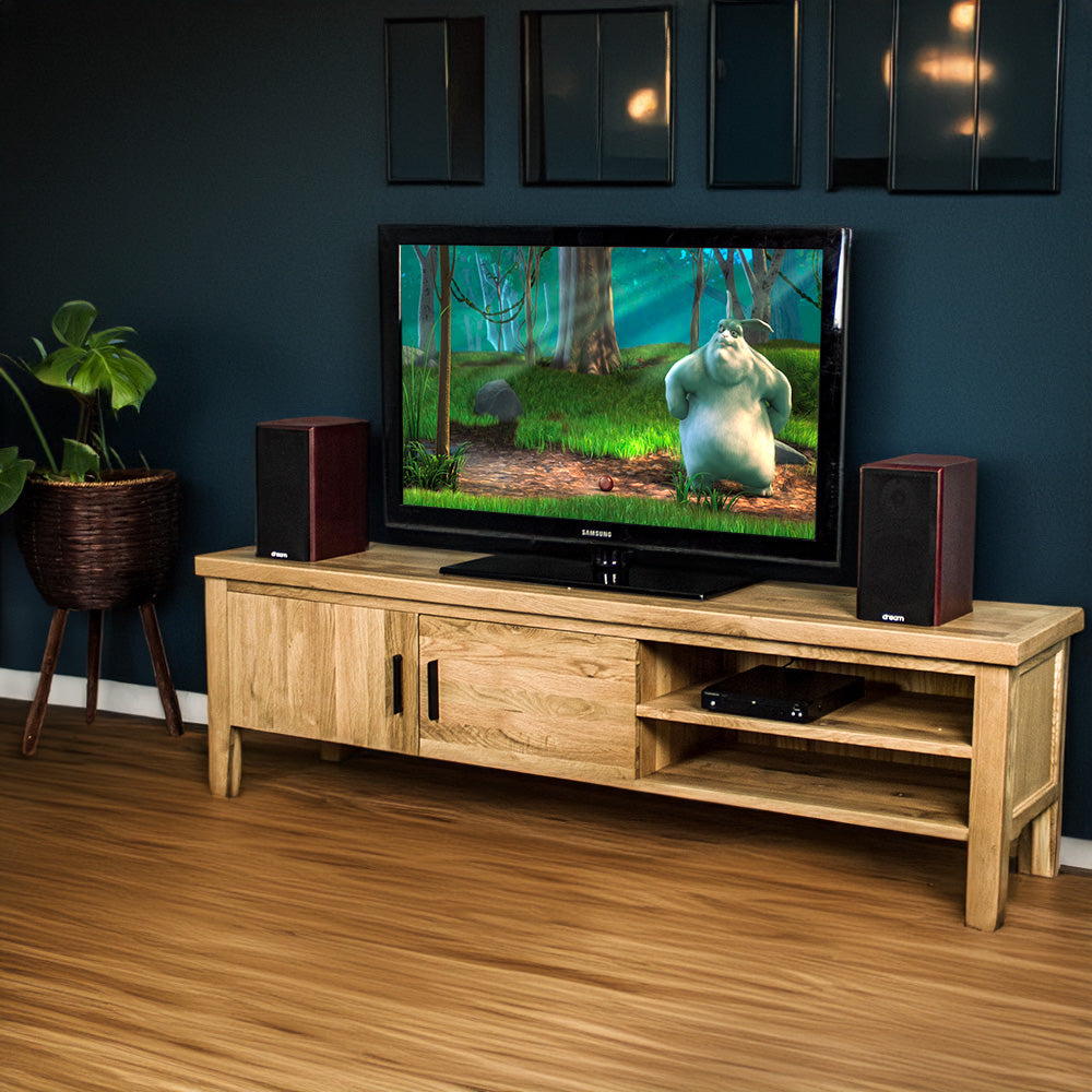 Oscar Large Oak TV Unit