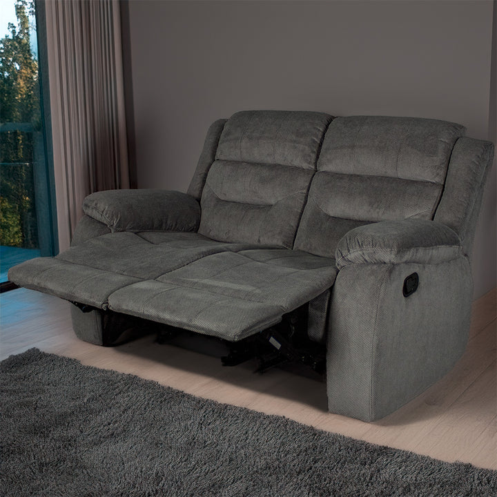 Costanza 2-Seater Recliner Sofa (Grey)