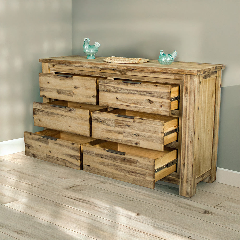 Mars Six Drawer Lowboy