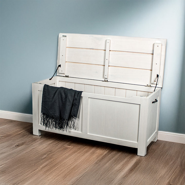 Vancouver White NZ Pine Blanket Box