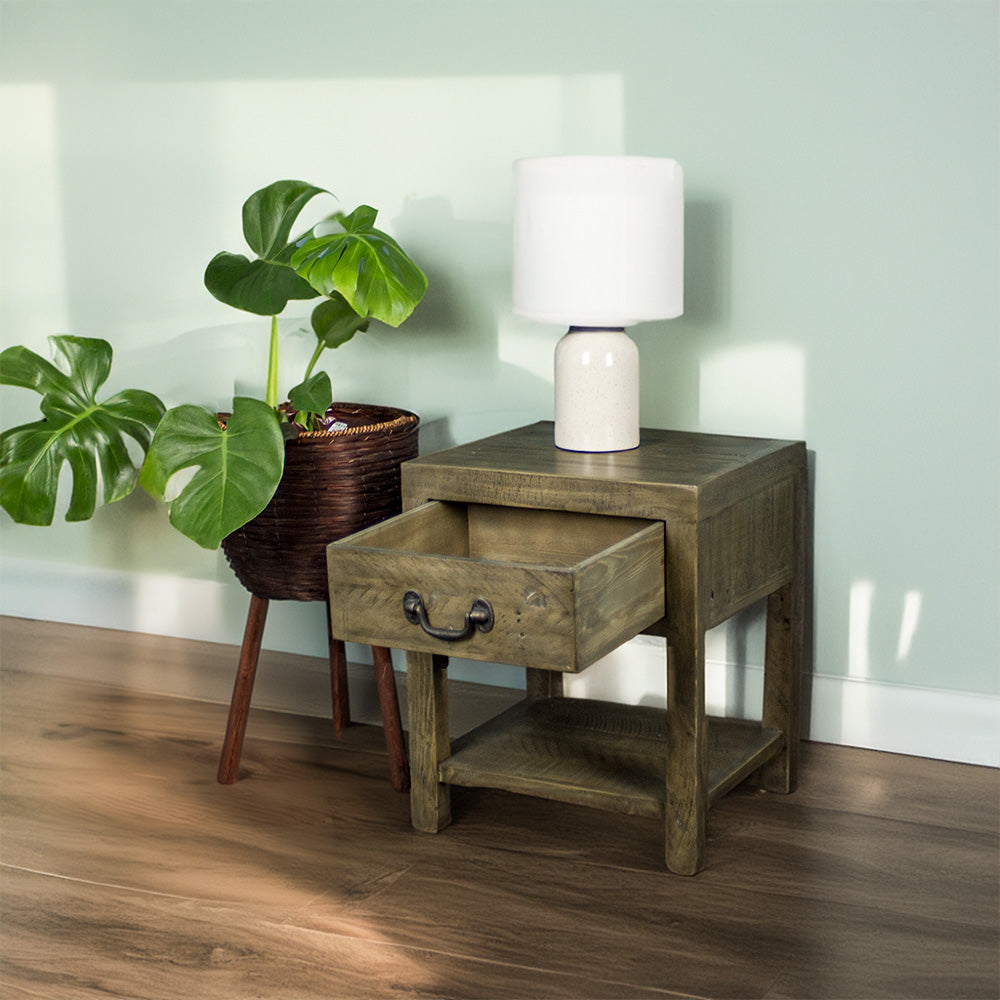 Stonemill Recycled Pine Bedside Cabinet