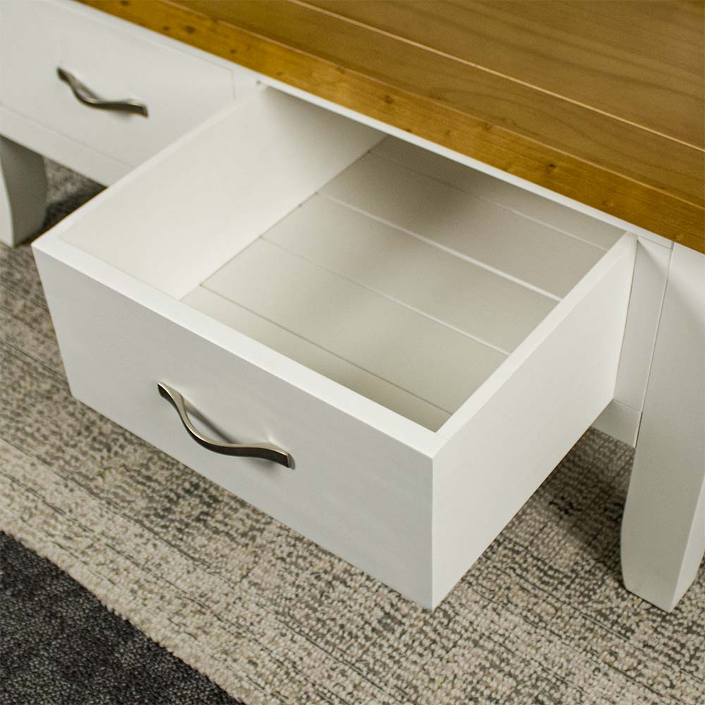 A view of the drawer on the Felixstowe Coffee Table.