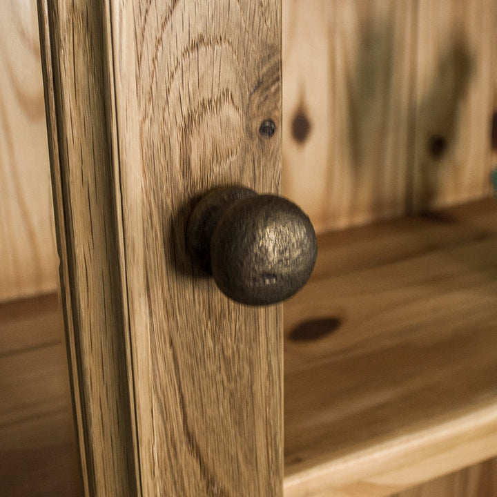 Versailles Large Oak Display Cabinet