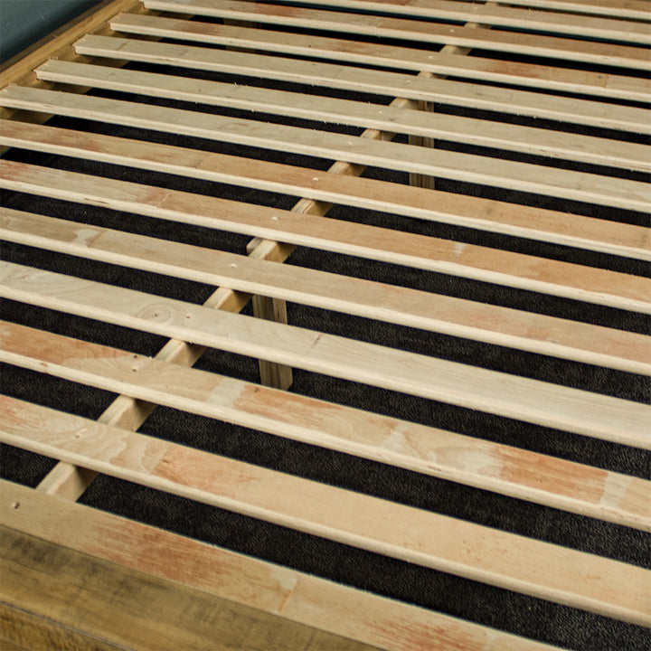 A closer view of the slats on the Amarillo King Slat Bed Frame.