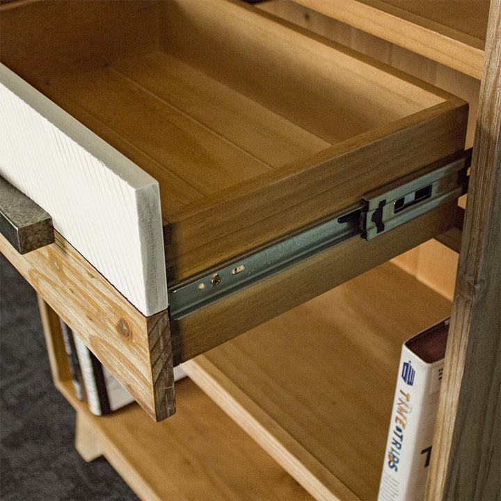 The runners of the drawers on the Soho Tall Bookcase.