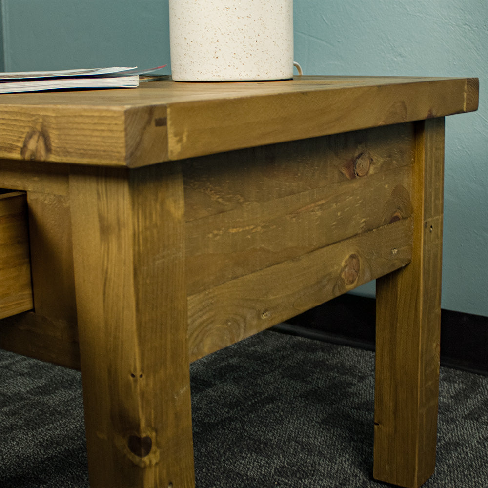 Ventura Recycled Pine Lamp Table