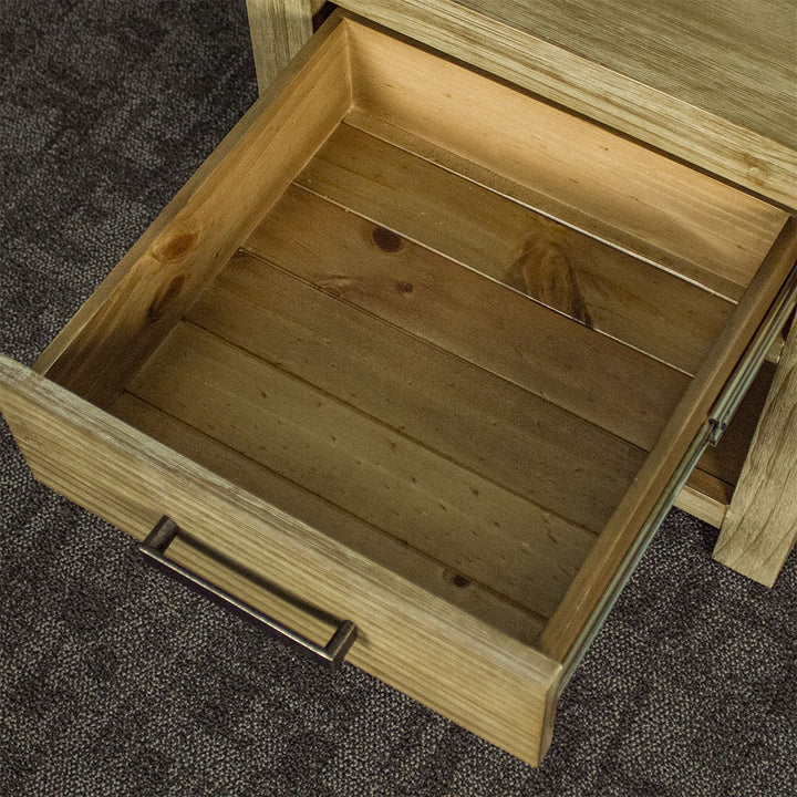 The drawer of the Vancouver 1 Drawer Lamp Table.