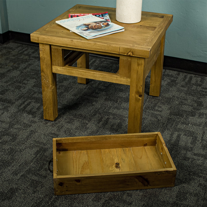 Ventura Recycled Pine Lamp Table