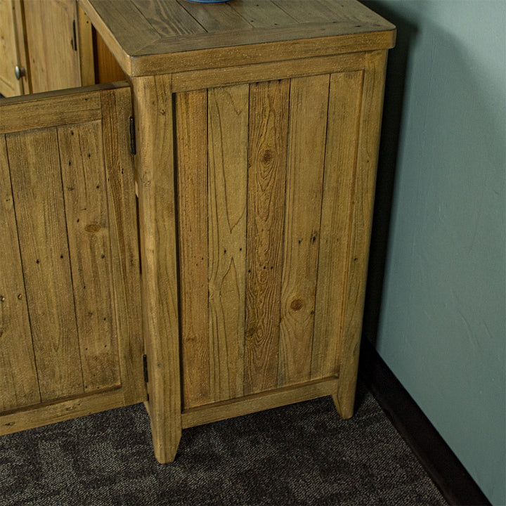 An overall view of the side of the Cairns Recycled Pine Buffet.