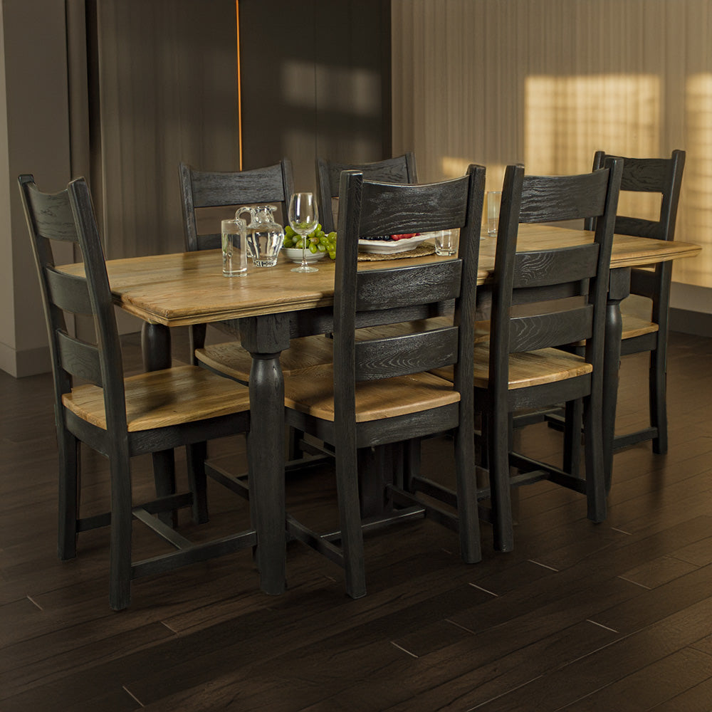 Boston Oak 7 Piece Dining Suite with Extending Table