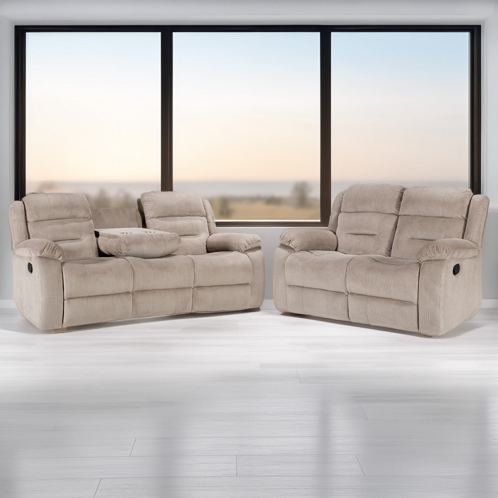 Costanza 2-Piece Lounge Suite (Tan)