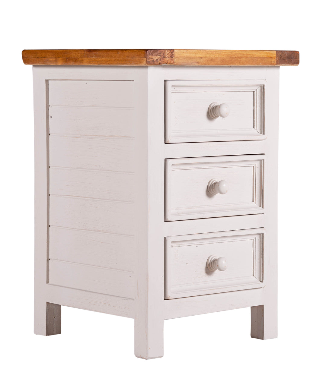 Tuscan Recycled Pine Bedside Cabinet