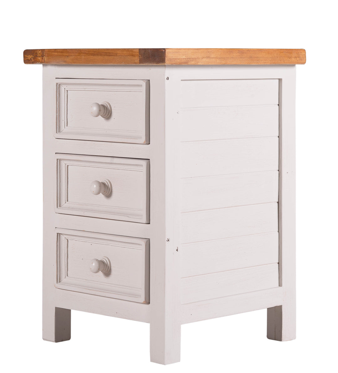 Tuscan Recycled Pine Bedside Cabinet