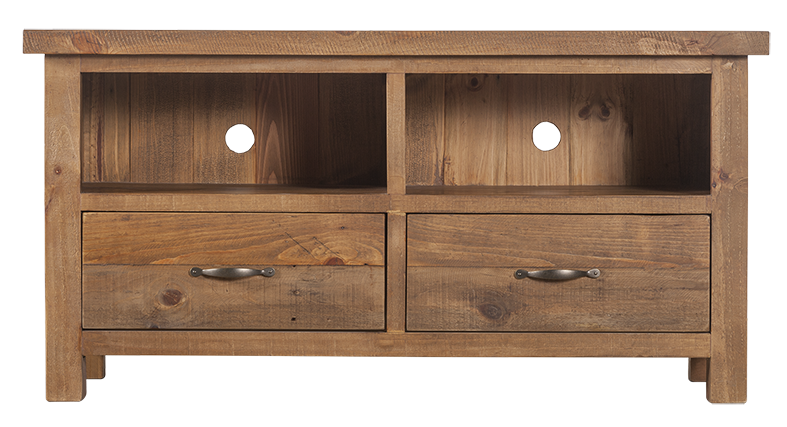 Ventura Two Drawer Recycled Pine TV Unit