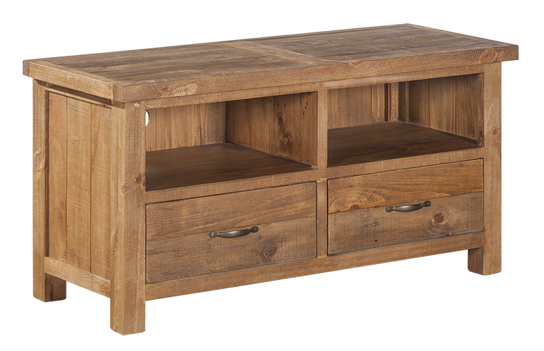 Ventura Two Drawer Recycled Pine TV Unit