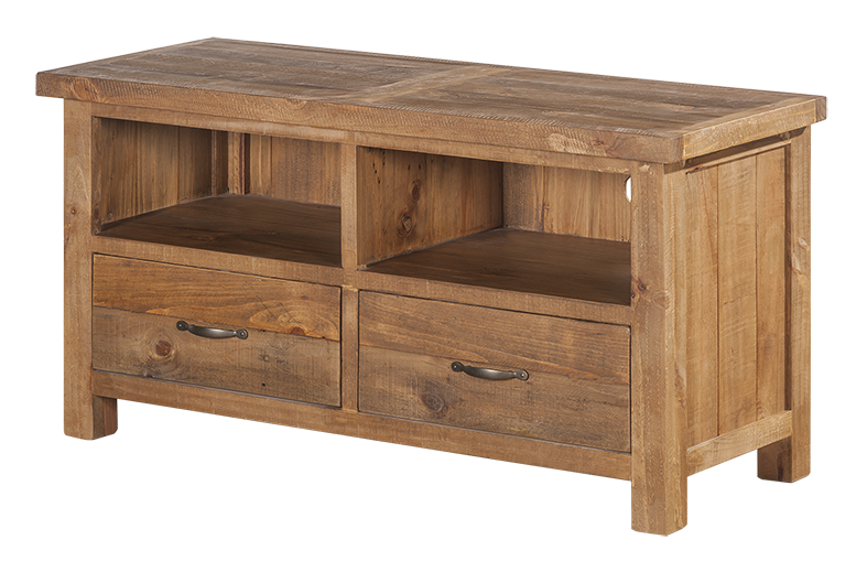 Ventura Two Drawer Recycled Pine TV Unit