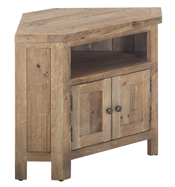 Ventura Recycled Pine Corner TV Unit