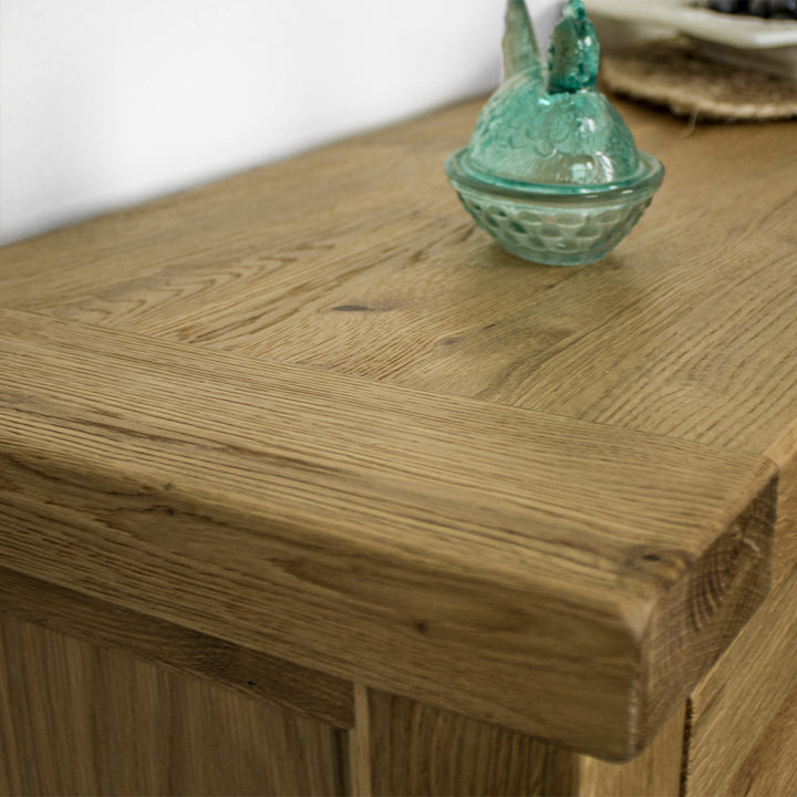 Yes Large Oak Sideboard with Wine Rack