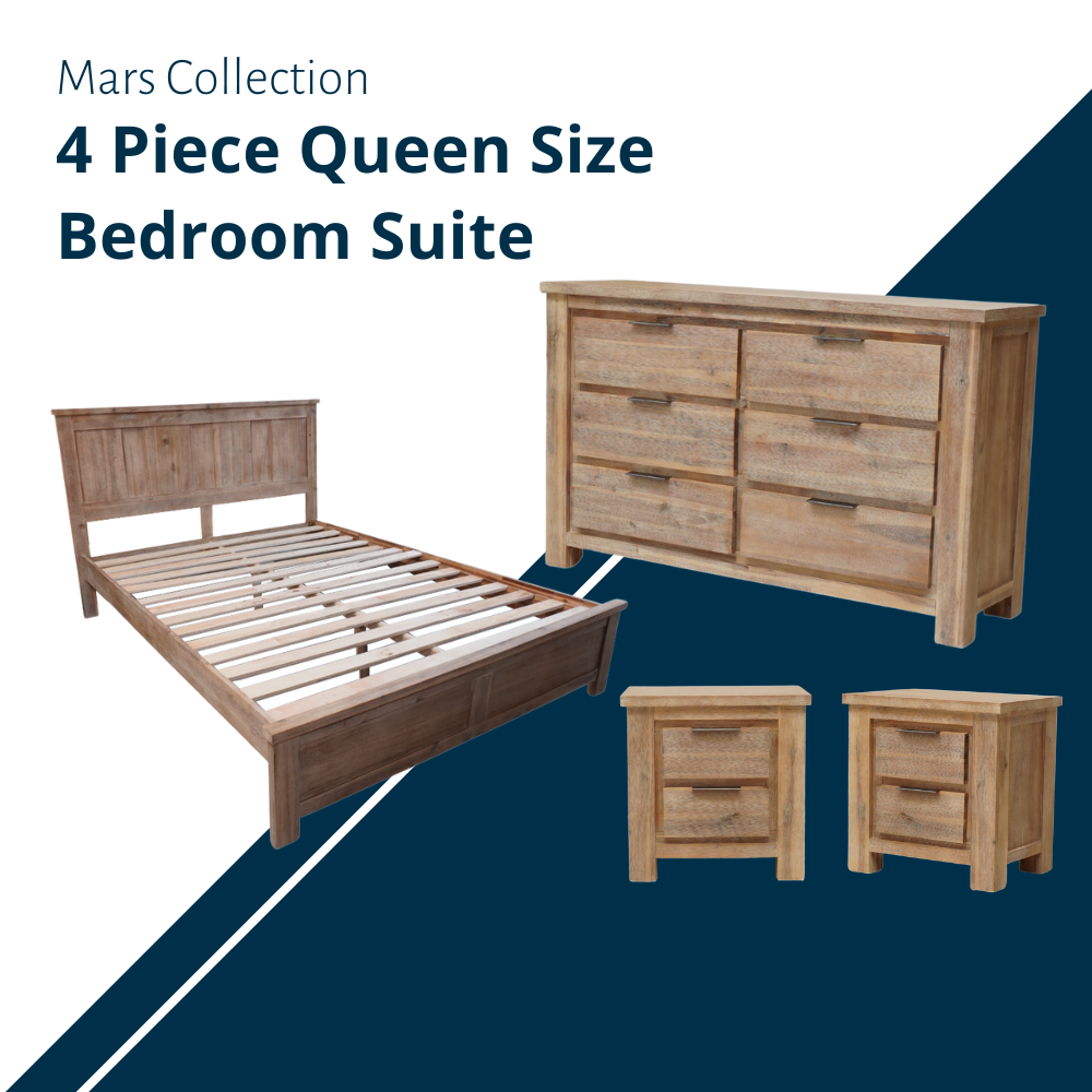 Mars 4 Piece Queen Bedroom Suite