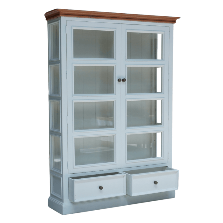 Versailles Large White Display Cabinet