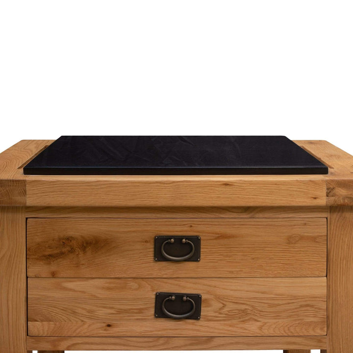 VD013 Vienna Oak Butcher's Block with Granite Top Default