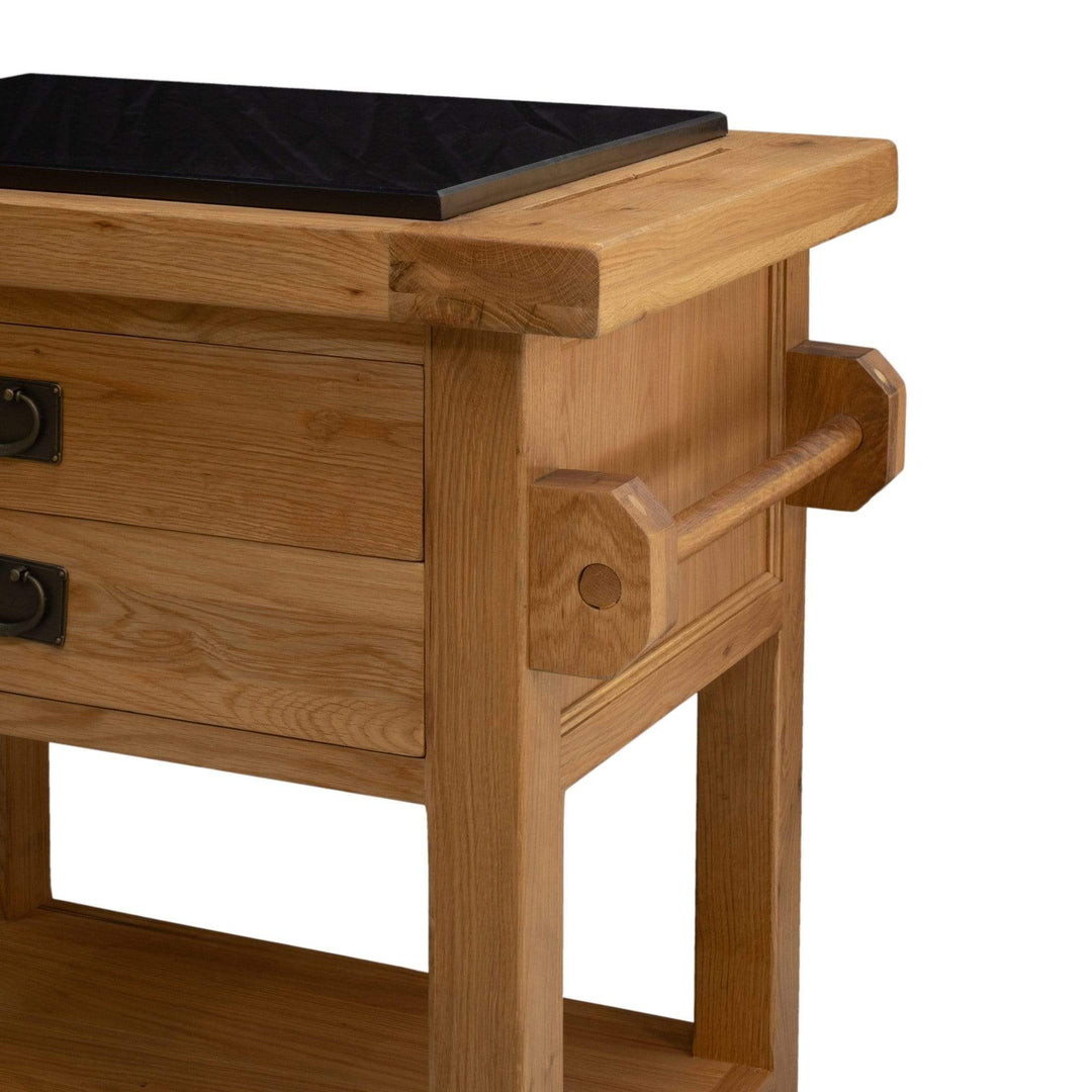 VD013 Vienna Oak Butcher's Block with Granite Top Default