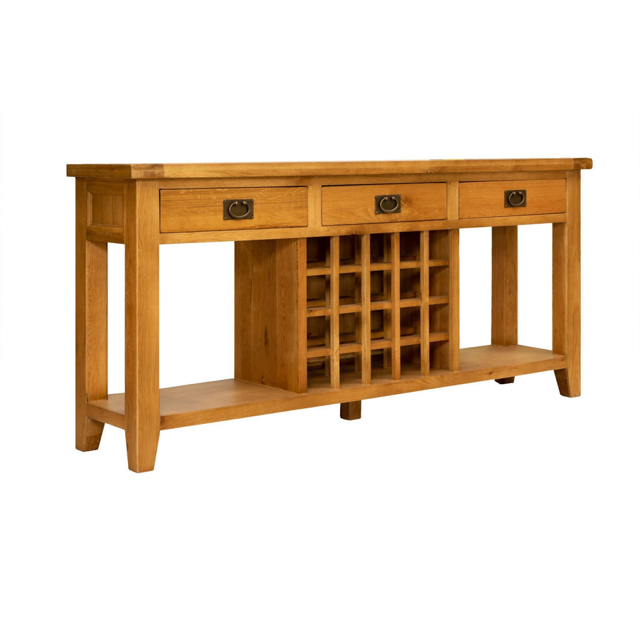 VA001 Vienna Oak Hall Table w/ Wine Rack Default