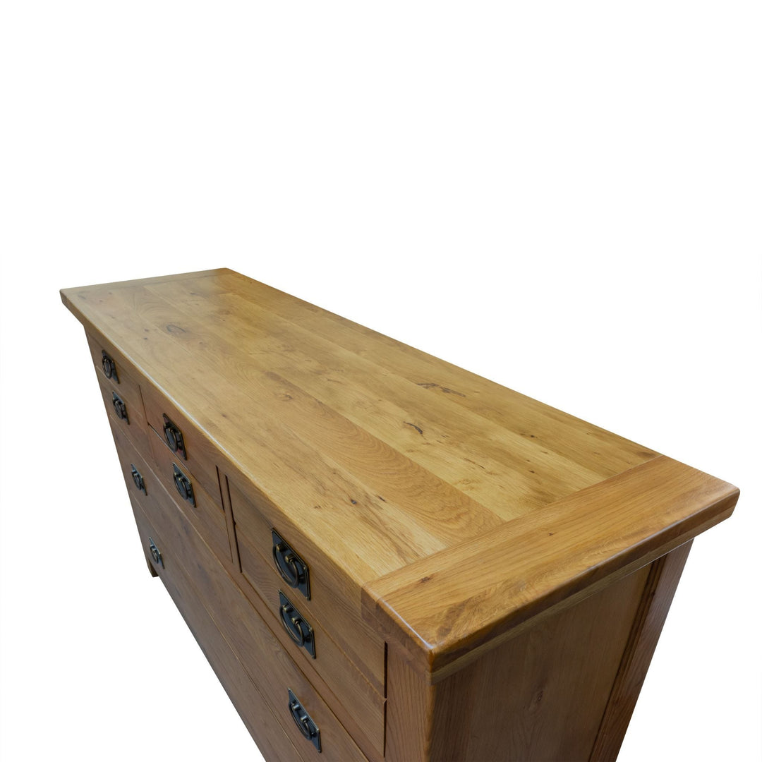 Vienna 6 Drawer Oak Lowboy